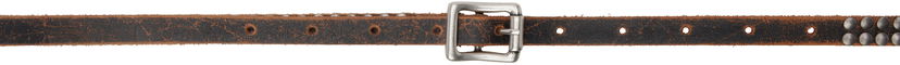 Pojasevi R13 R13 Studded Skinny Belt Smeđa | R13WA058-A009