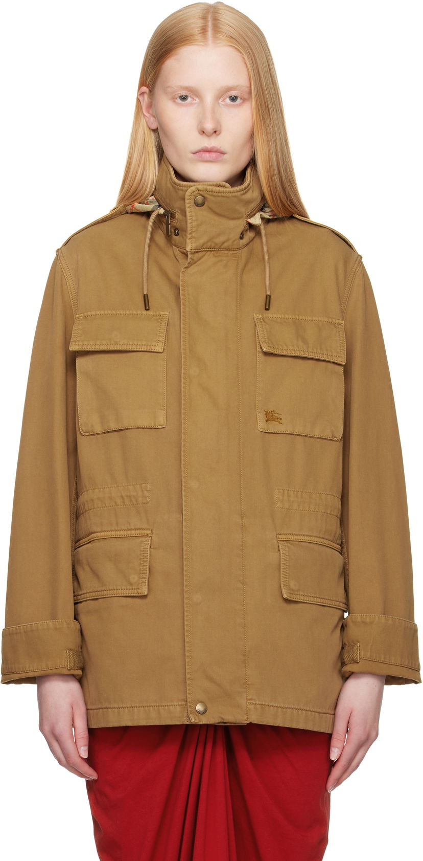 Parka Burberry Burberry Hooded Field Jacket Smeđa | 8106036