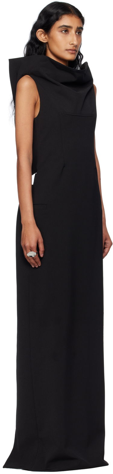 Haljina Jean Paul Gaultier Jean Paul Gaultier Cowl Neck Maxi Dress Crna | 25/03-W-DR045-W002-00, 1