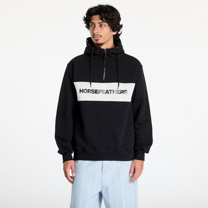 Dukserice Horsefeathers Fulton Sweatshirt Black M Crna | SM1354A