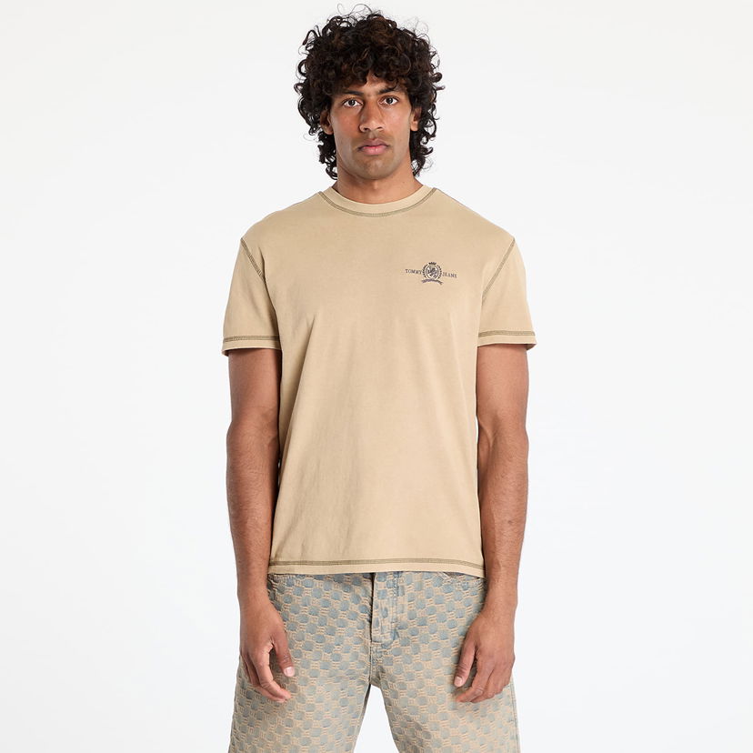 Majica kratkih rukava Tommy Hilfiger Tommy Jeans Regular Small Tonal Tee Bež | DM0DM20787 ACT