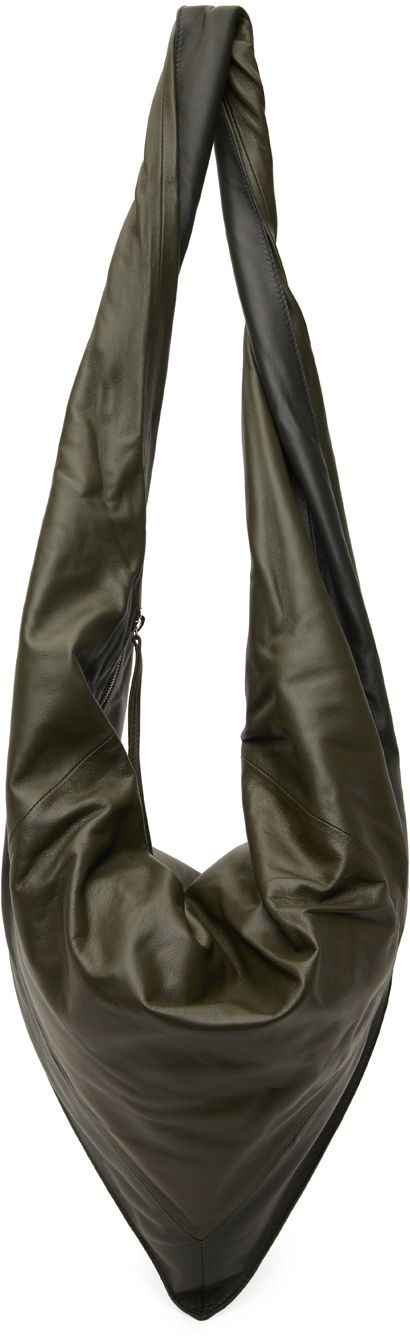 Tote bag LEMAIRE Scarf Leather Shoulder Bag Zelena | BG0078 LL0075