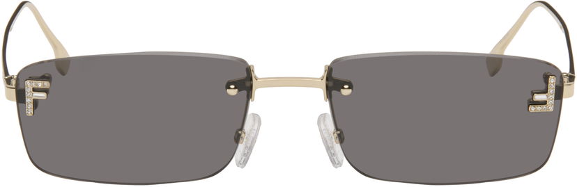 Sunčane naočale FENDI Fendi 'Fendi First' Crystal Sunglasses Siva | FE4172USM5432A 840126860511