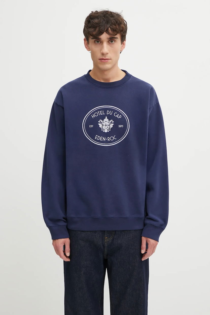 Dukserice Sporty & Rich Embroidered Eden Crest Sweatshirt Tamnoplava | ST07160621BL106