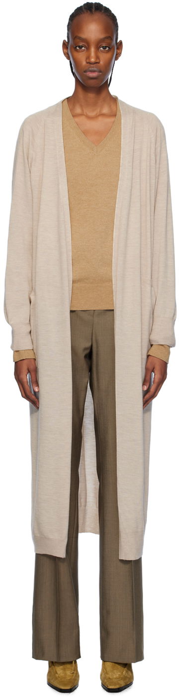 Džemper Max Mara Max Mara Katanga Longline Cardigan Bež | 2411341071600
