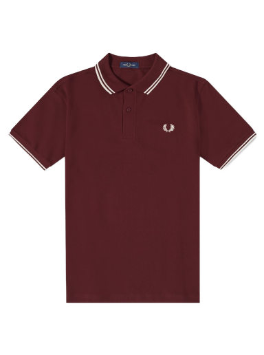 Polo majica Fred Perry Authentic Slim Fit Twin Tipped Polo Tamnocrvena | M3600-597