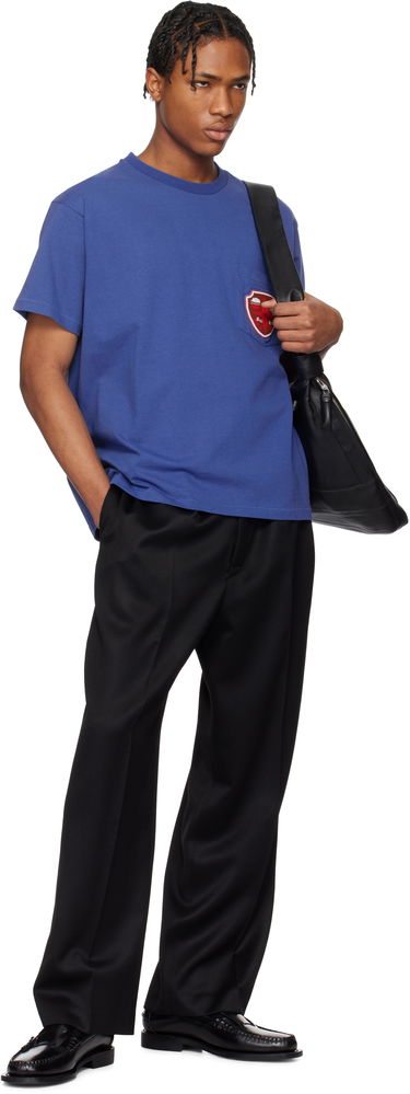 Majica kratkih rukava Bode Bode Crest Pocket T-Shirt Plava | MRS25CS048, 3