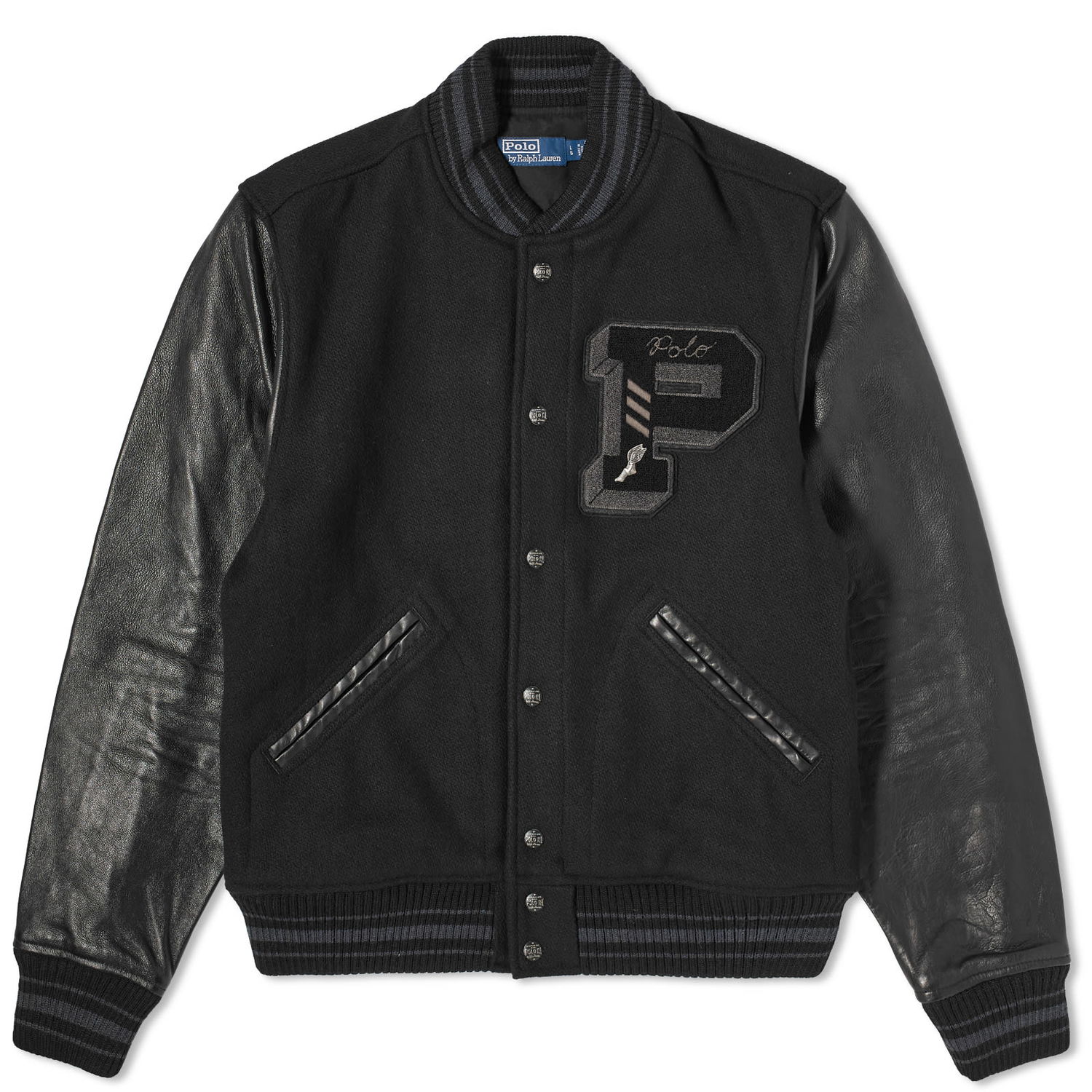 Jakna Polo by Ralph Lauren Polo Ralph Lauren Men's Lined Varsity Polo Crna | 710907546001, 0