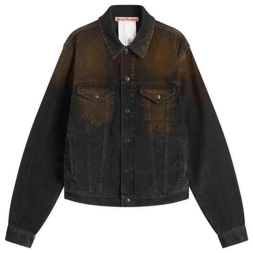 Jakna Acne Studios Corduroy Overshirt Smeđa | C90200-900