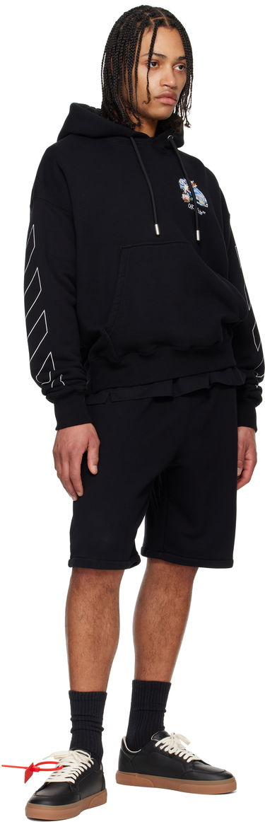 Dukserice Off-White Off-White Fresco Arrow Hoodie Crna | OMBB085S25FLE0051001, 3