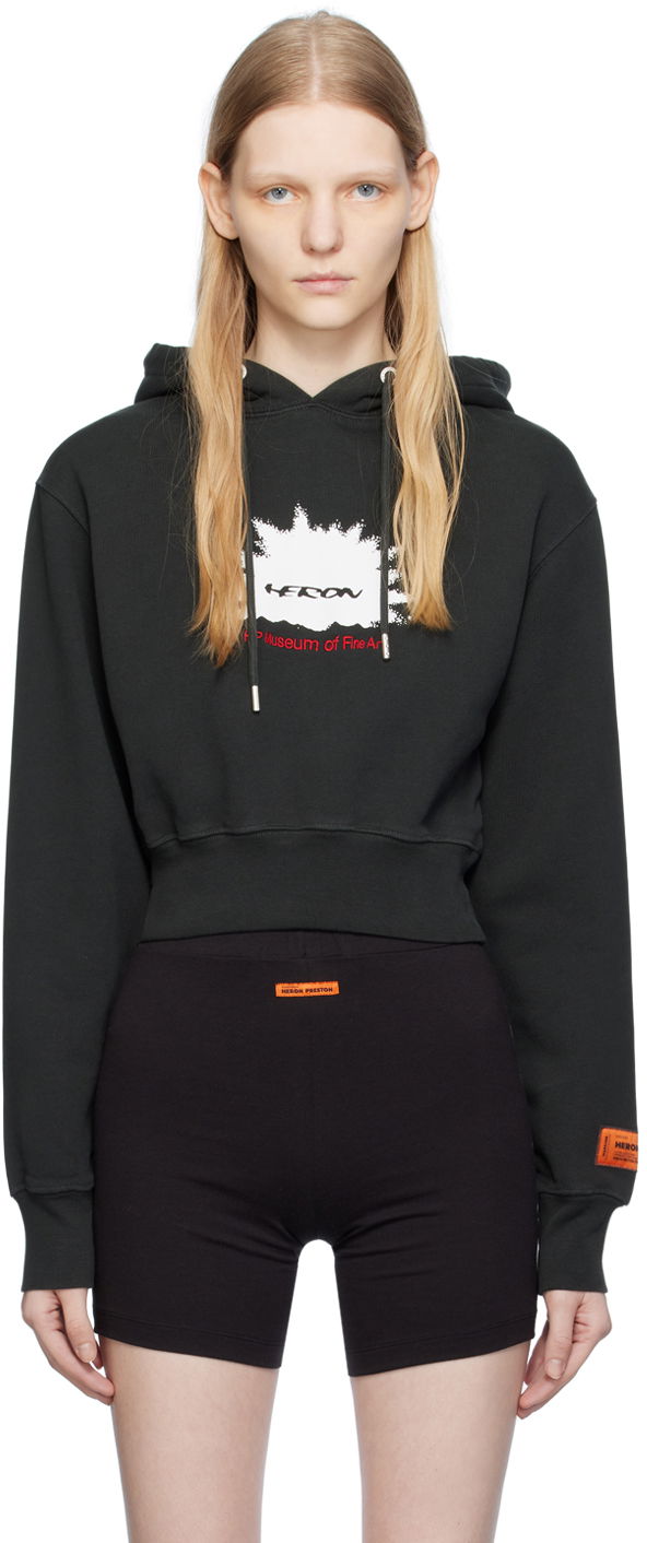 Dukserice HERON PRESTON 'HP Museum' Hoodie Crna | HWBB026F23JER0021025, 0