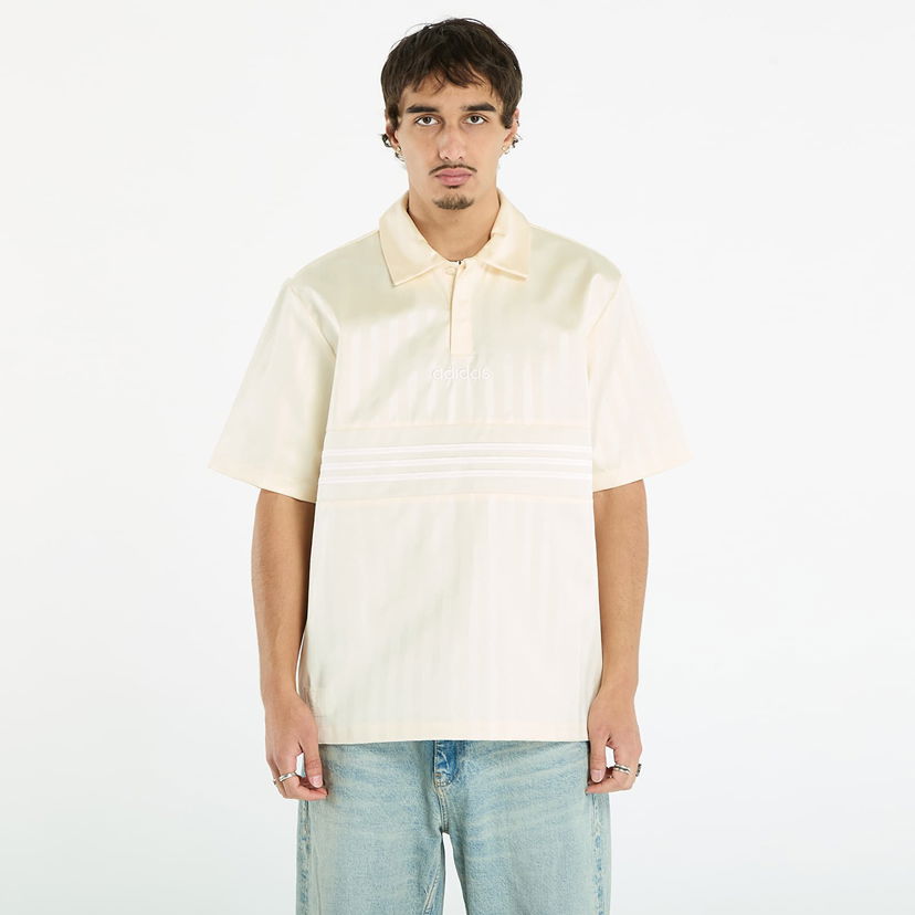 Majice i majice bez rukava adidas Originals Premium Satin Jersey Cream White/ Collegiate Orange/ White Bež | JY3923