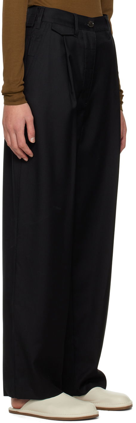 Hlače TOTEME TOTEME Fluid Trousers Crna | 224-2005-244, 1