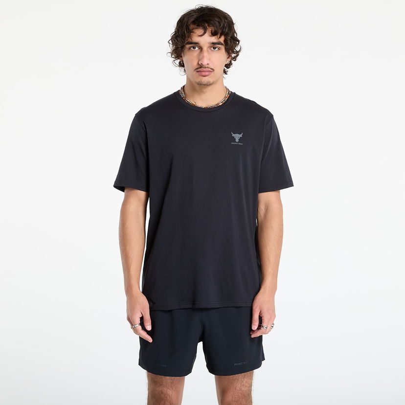 Majica kratkih rukava Under Armour Project Rock Simple Branded Tee Crna | 1387797-002