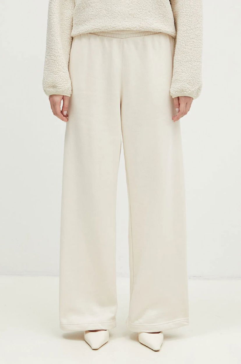 Trenirka adidas Originals Wide Leg Fleece Pants Bijela | JN3027