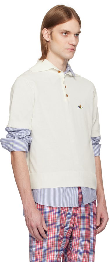 Polo majica Vivienne Westwood Vivienne Westwood Alex Knit Polo Bijela | 2701001P-Y003F-, 1