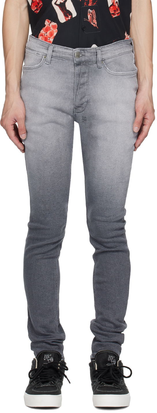 Jeans Ksubi Van Winkle Gradient Skinny Jeans Siva | MPF23DJ010