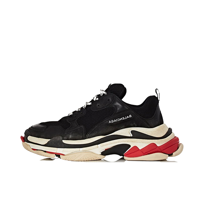 Tenisice i cipele Balenciaga Triple S Black White Red 2018 Reissue Crna | 524037W09O11000