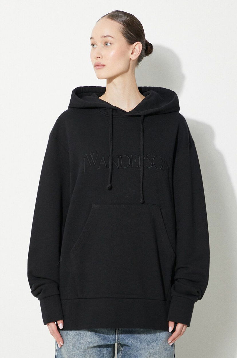 Dukserice JW Anderson Anderson Logo Embroidery Hoodie Crna | JW0164.PG0861.999