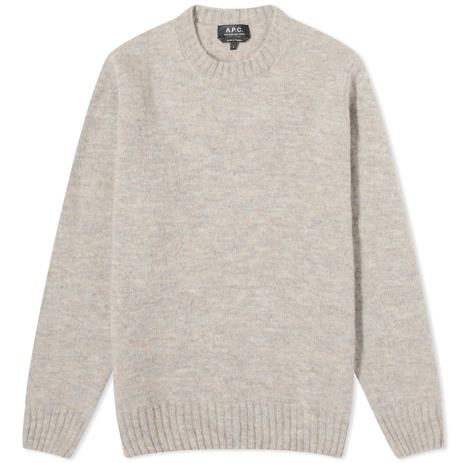 Džemper A.P.C. Lucas Brushed Alpaca Crewneck Siva | WOAOG-H23151-PLB, 0