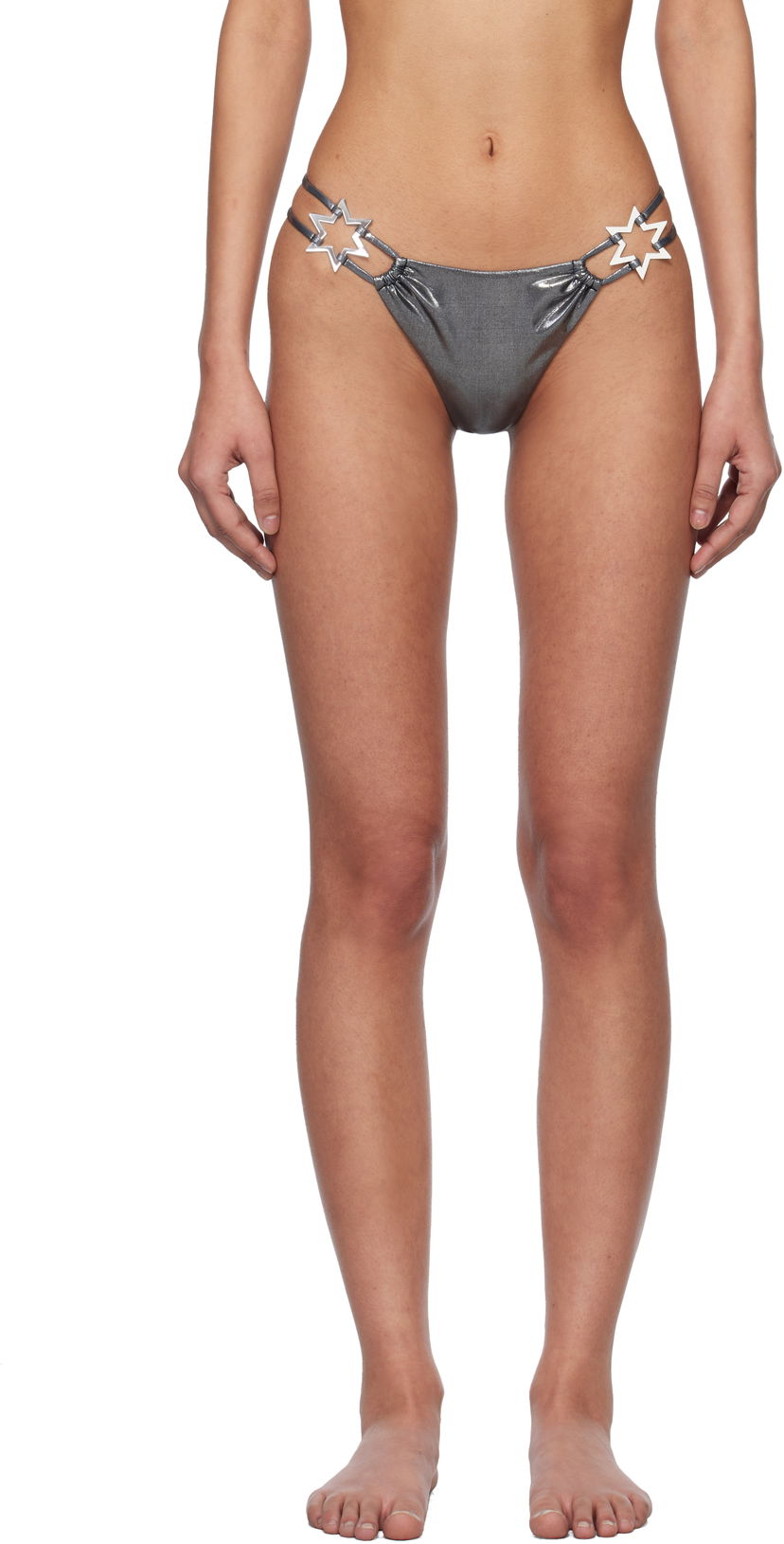 Kupaći kostimi MISBHV MISBHV Hollywood Bikini Bottom Siva | 250W603