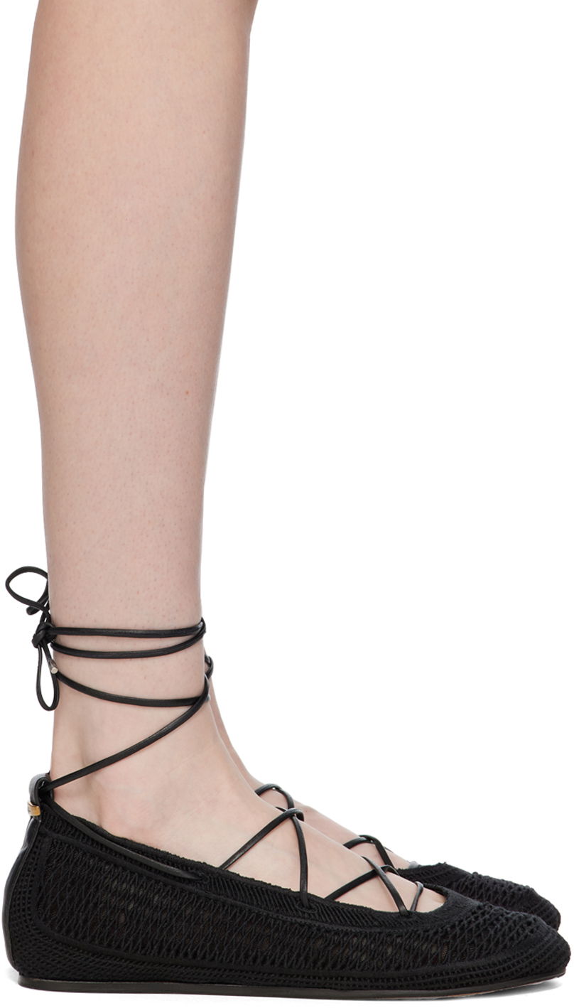 Odjeća ISABEL MARANT Isabel Marant Belna Lace-Up Ballerina Flats Crna | 24EBN0006FB-B2A07S