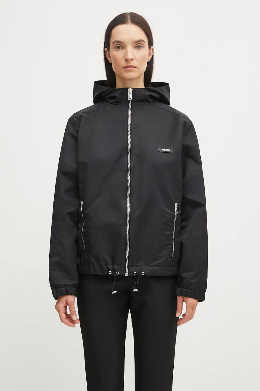 Jakna Coperni Coperni Horn Hooded Jacket Crna | COPOW13F3003