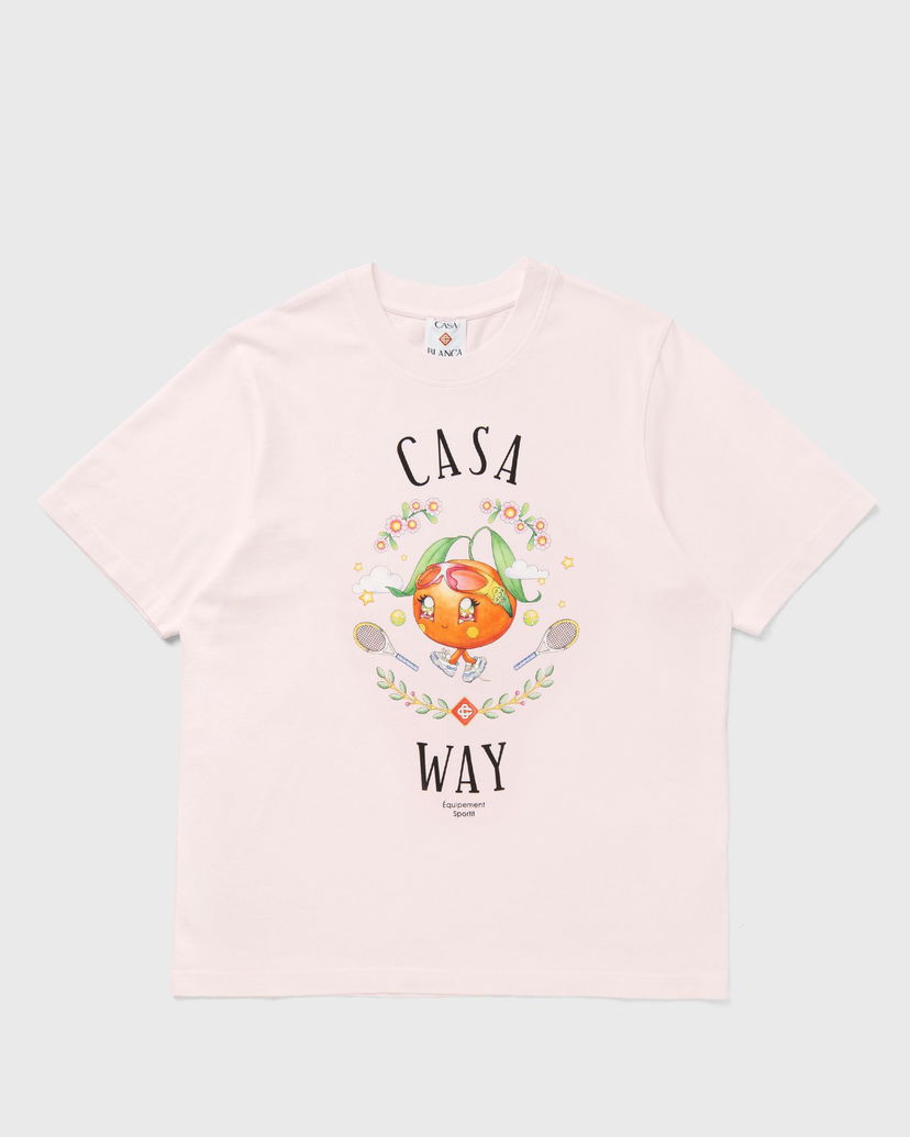 Majica kratkih rukava Casablanca Casa Way Orange Mascot Graphic T-Shirt Ružičasta | M-AW25-JTS-001-09