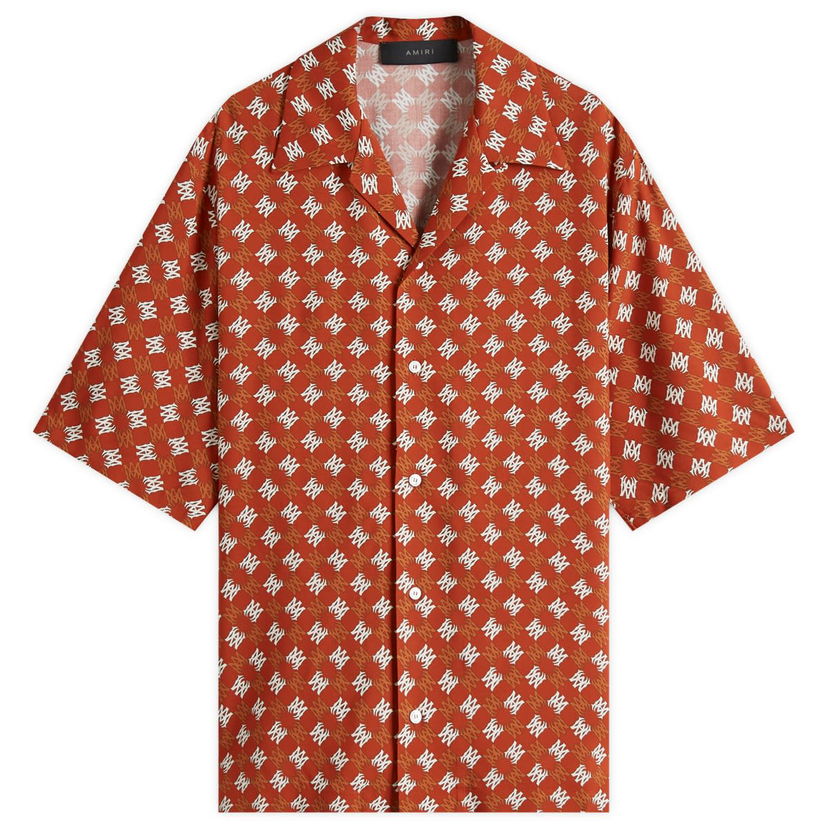 Košulja AMIRI Amiri MA Quad Camp Collar Shirt, Size M Narančasta | AMSTCA1104-809