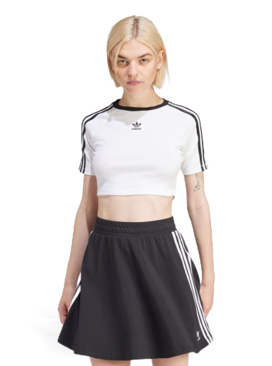 Crop top adidas Originals 3-Stripes Baby Tee Bijela | IP0662