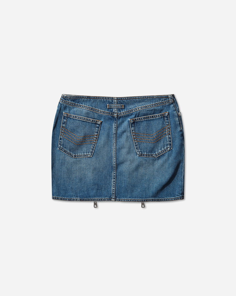Suknja Jean Paul Gaultier Zipped Denim Skirt Plava | 2504WSK023D025 57