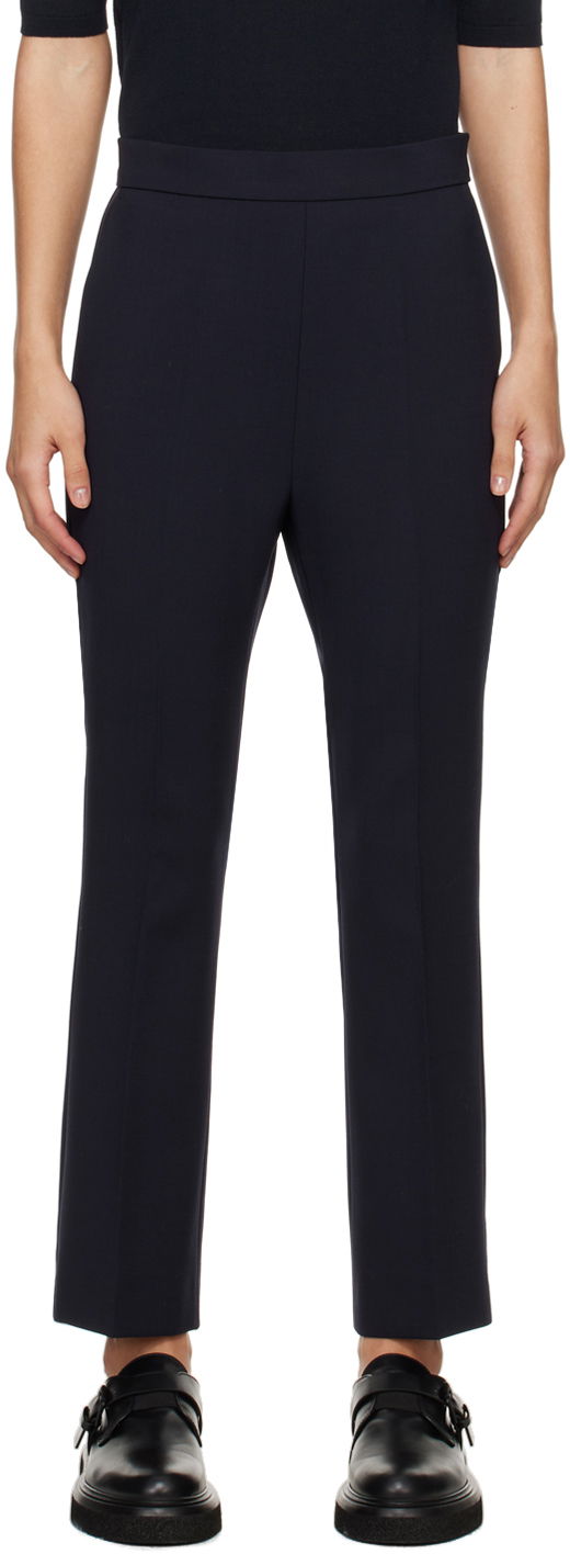 Hlače Max Mara Max Mara Slim-Fit Dress Trousers Plava | 2411131081600