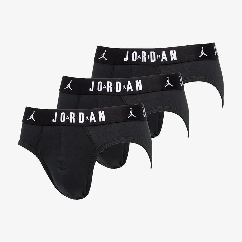 Bokserice Jordan Jordan Flight Cotton Brief 3-Pack Crna | JM0743-023