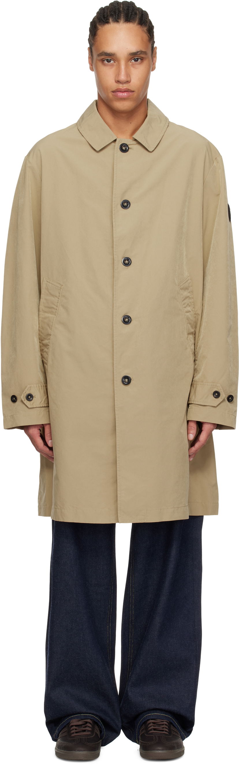 Kabanica Polo by Ralph Lauren Polo Ralph Lauren 'The Pearson Twill' Car Coat Bež | 710955225001