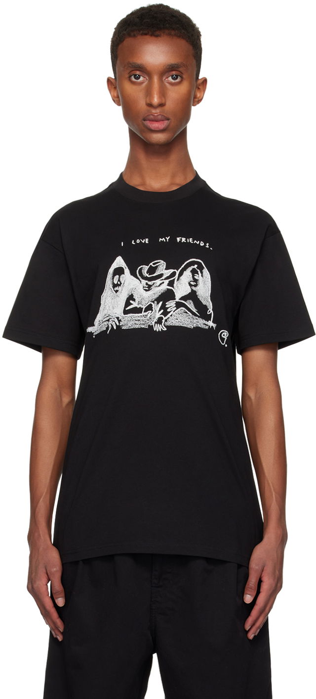 Majica kratkih rukava Carhartt WIP Black 'Friends' Graphic T-Shirt Crna | I033982