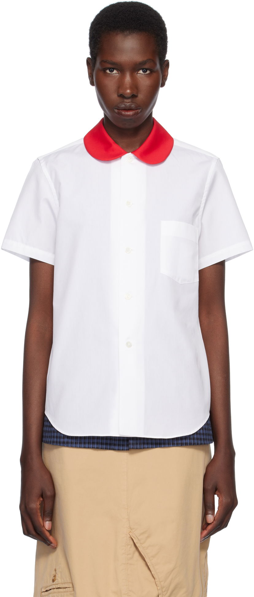 Košulja Comme des Garçons Comme des Garçons Girl Broad Cotton Shirt Bijela | NO-B014-051