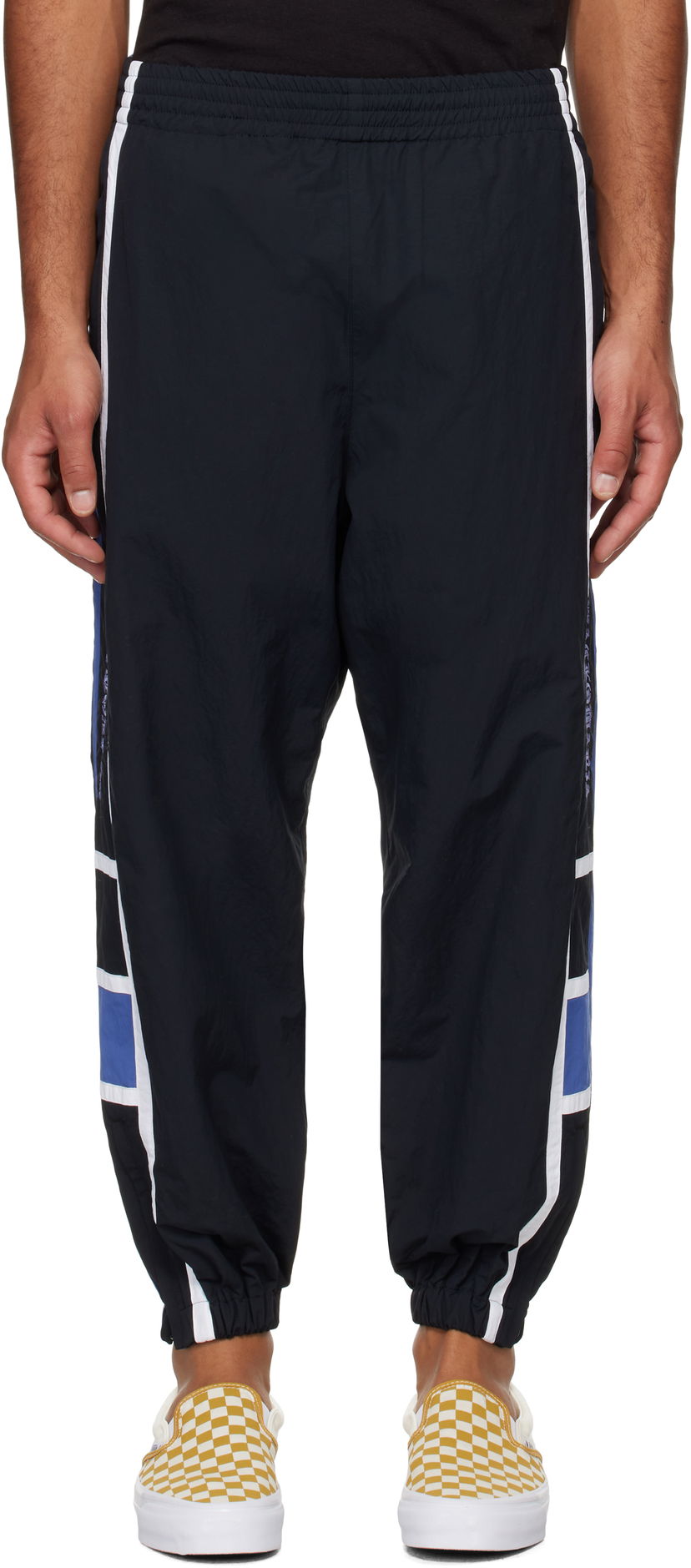 Hlače WACKO MARIA Embroidered-Logo Track Pants Crna | 24FW-WMO-TP01
