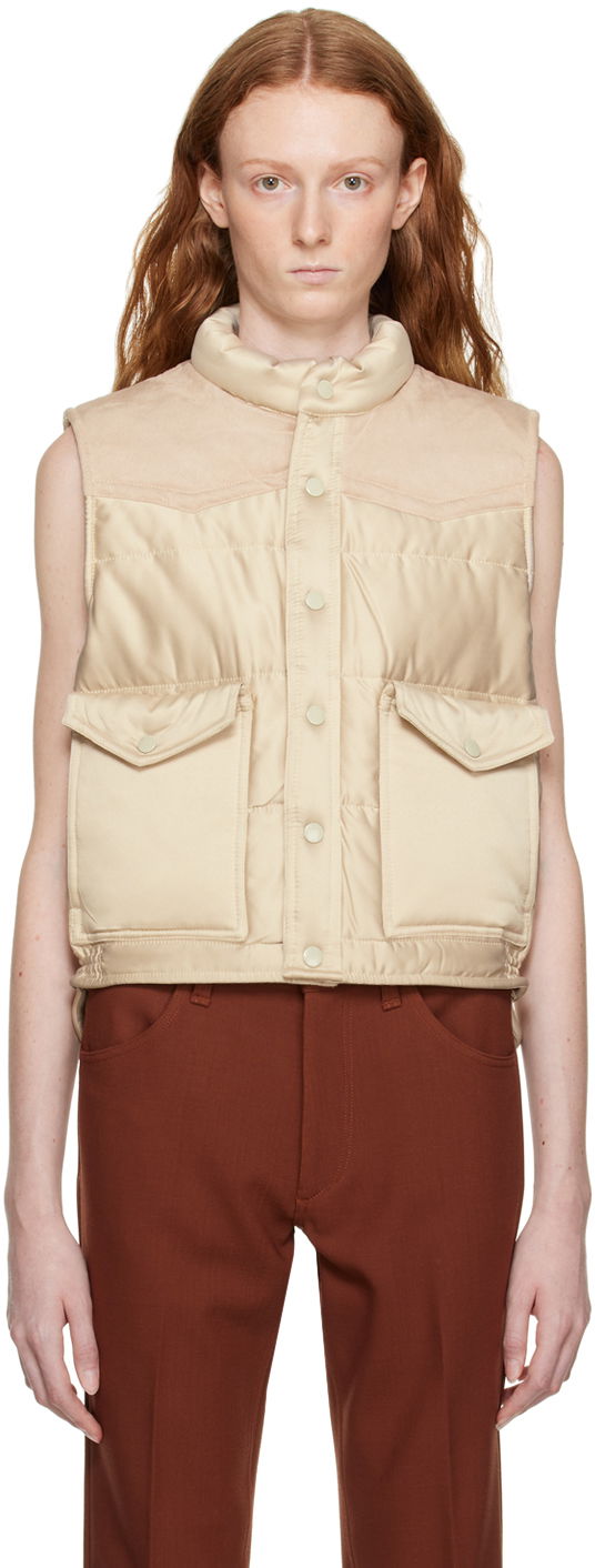 Prsluk rag & bone Erica Puffer Vest Bež | WAW22H2019PY19