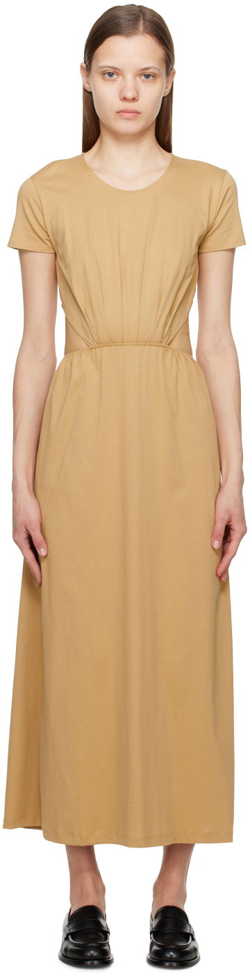 Haljina Loulou de Saison Loulou de Saison Seram Midi Dress Bež | SERAM