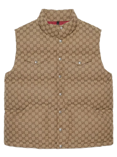 Prsluk Gucci The North Face x Down Vest Bež | 670768 Z8APY 2190