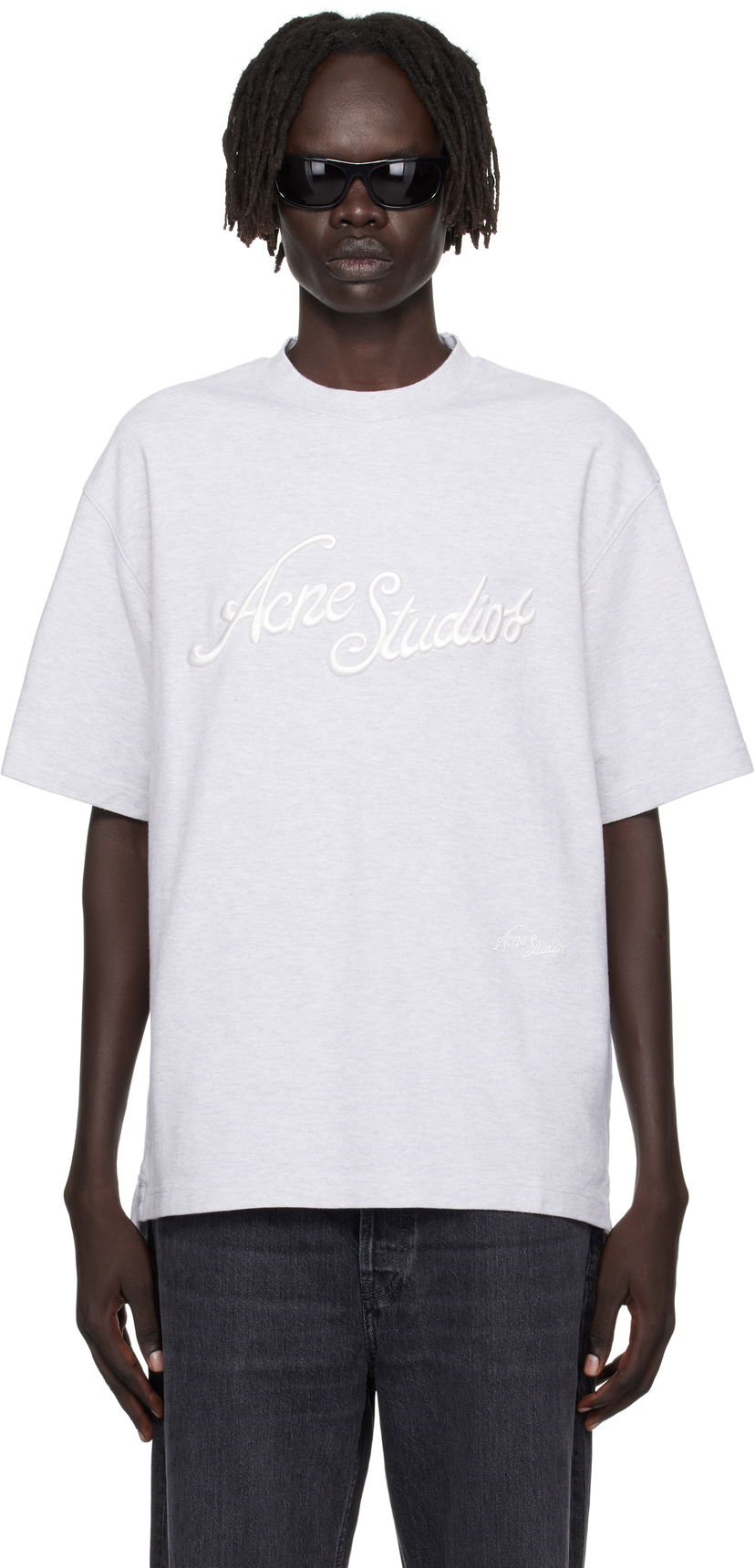 Majica kratkih rukava Acne Studios Acne Studios Logo T-Shirt Siva | CL0370-