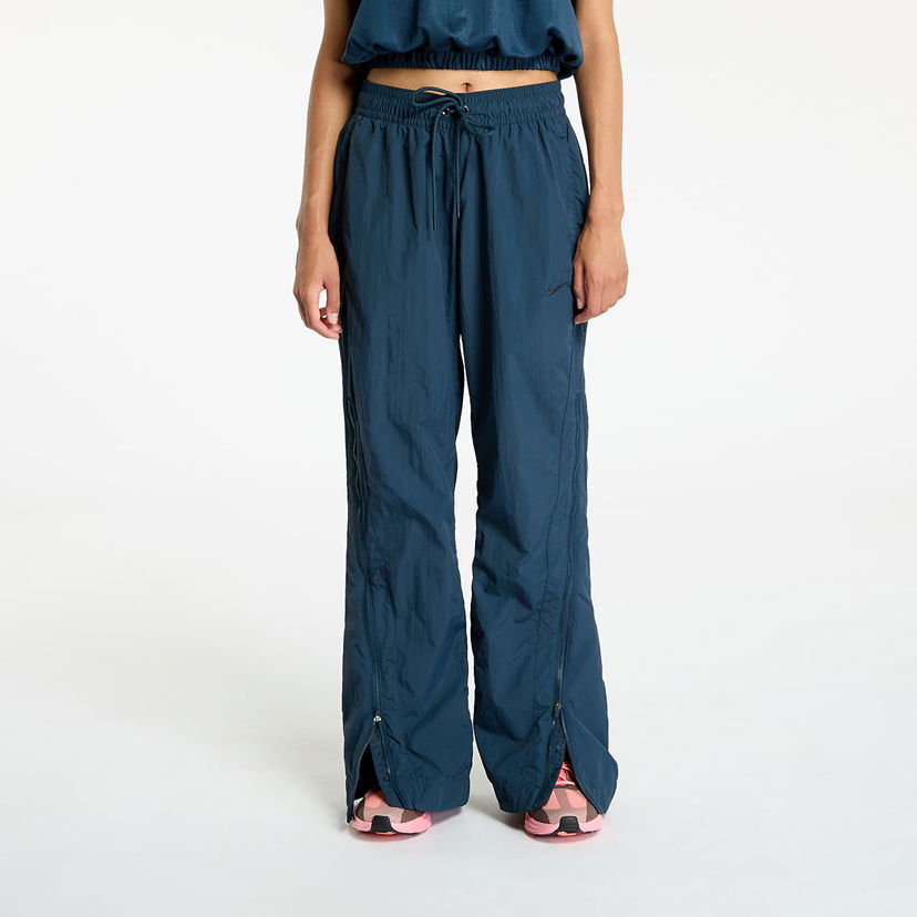 Hlače Nike Pants Sportswear Collection Women's Mid-Rise Repel Zip Pants Armory Navy/ White Tamnoplava | FV7544-478