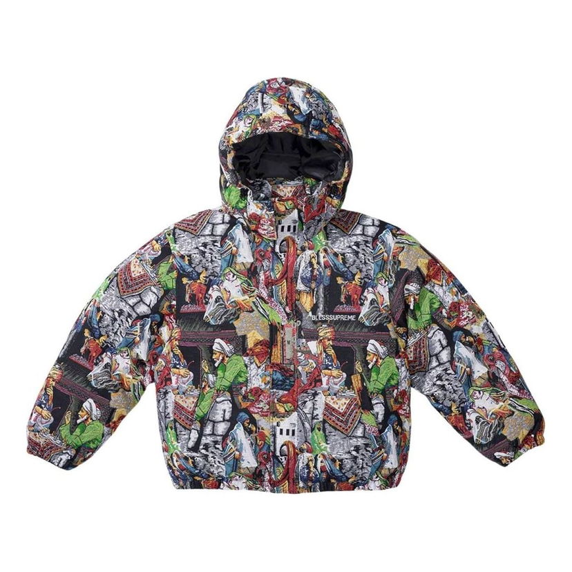 Pernata jakna Supreme Bless Tapestry Down Puffer Jacket Višebojno | SUP-FW23-197