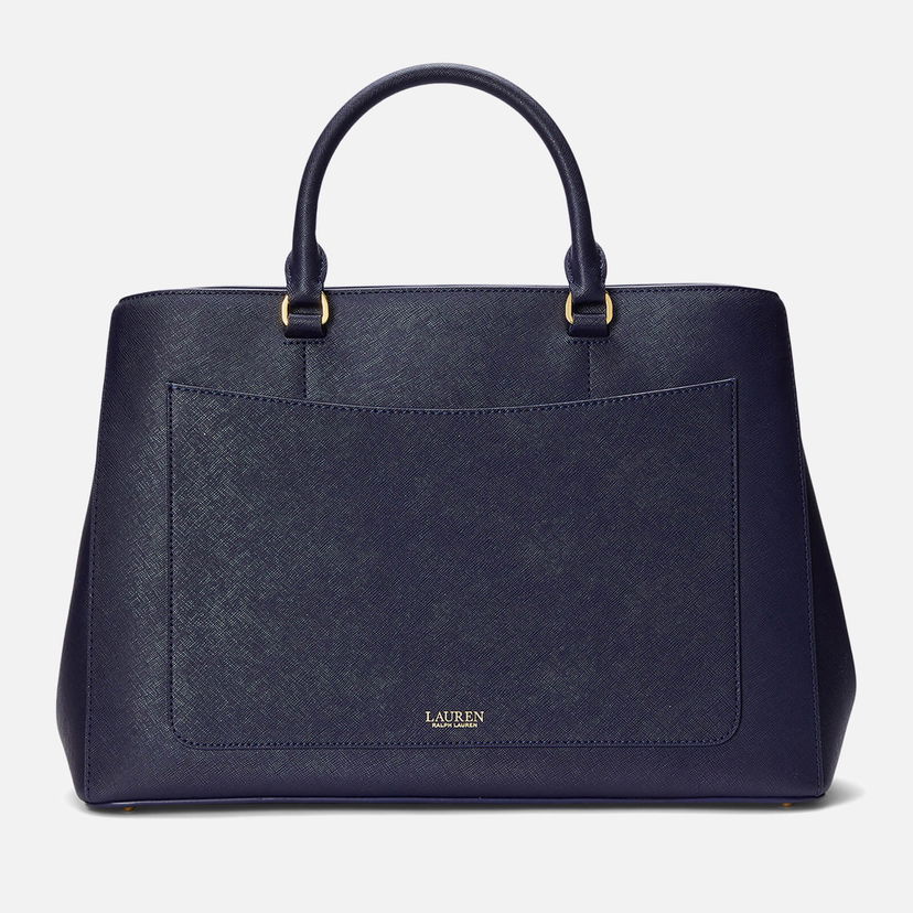 Tote bag Polo by Ralph Lauren Lauren Ralph Lauren Hanna Leather Satchel Tamnoplava | 431898556001