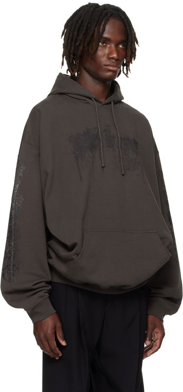 Dukserice VETEMENTS Vetements Cradle of Filth Dripping Logo Oversized Hoodie Siva | UCF76HD450C, 1