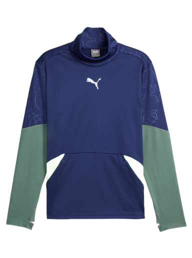 Majica kratkih rukava Puma Winterized Football Top Tamnoplava | 658510-01