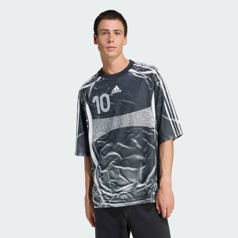 Dres adidas Performance Adilenium Season 4 Teamgeist Printed Soccer Jersey Crna | KF8522