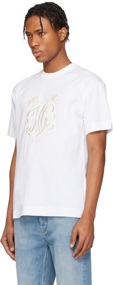 Majica kratkih rukava Givenchy Givenchy 'HG' Embroidered T-Shirt Bijela | BM71MG3YQA100, 3