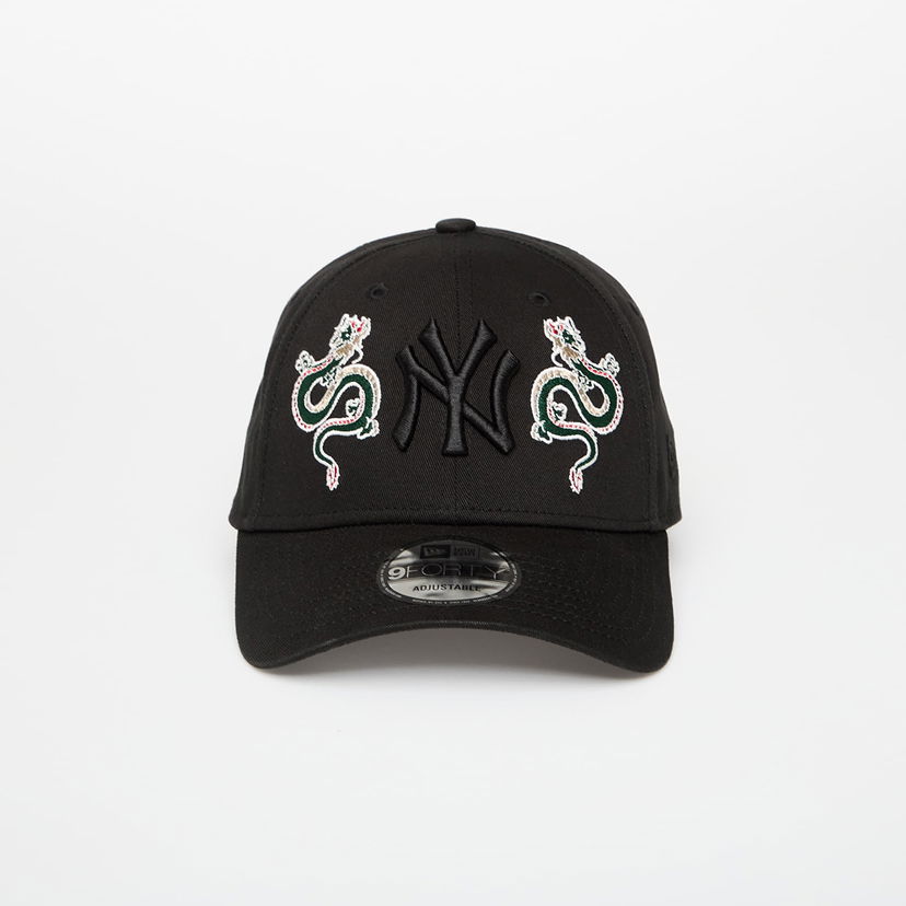 Kapa New Era New Era New York Yankees 9FORTY Icon Adjustable Cap Crna | 60691258