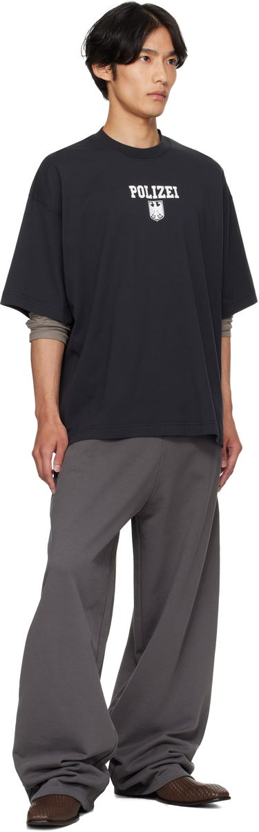 Majica kratkih rukava VETEMENTS Vetements Polizei Regular T-Shirt Crna | UH76TR300B, 3